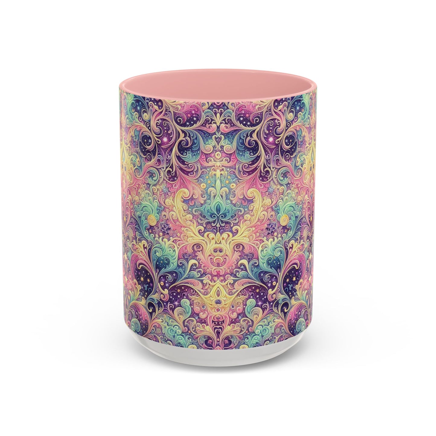 Taza de café con psicodelia pastel (325 y 430 ml)