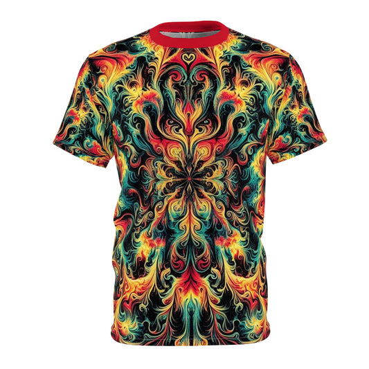 Rastafarian Vortex Unisex Cut & Sew Tee (AOP)