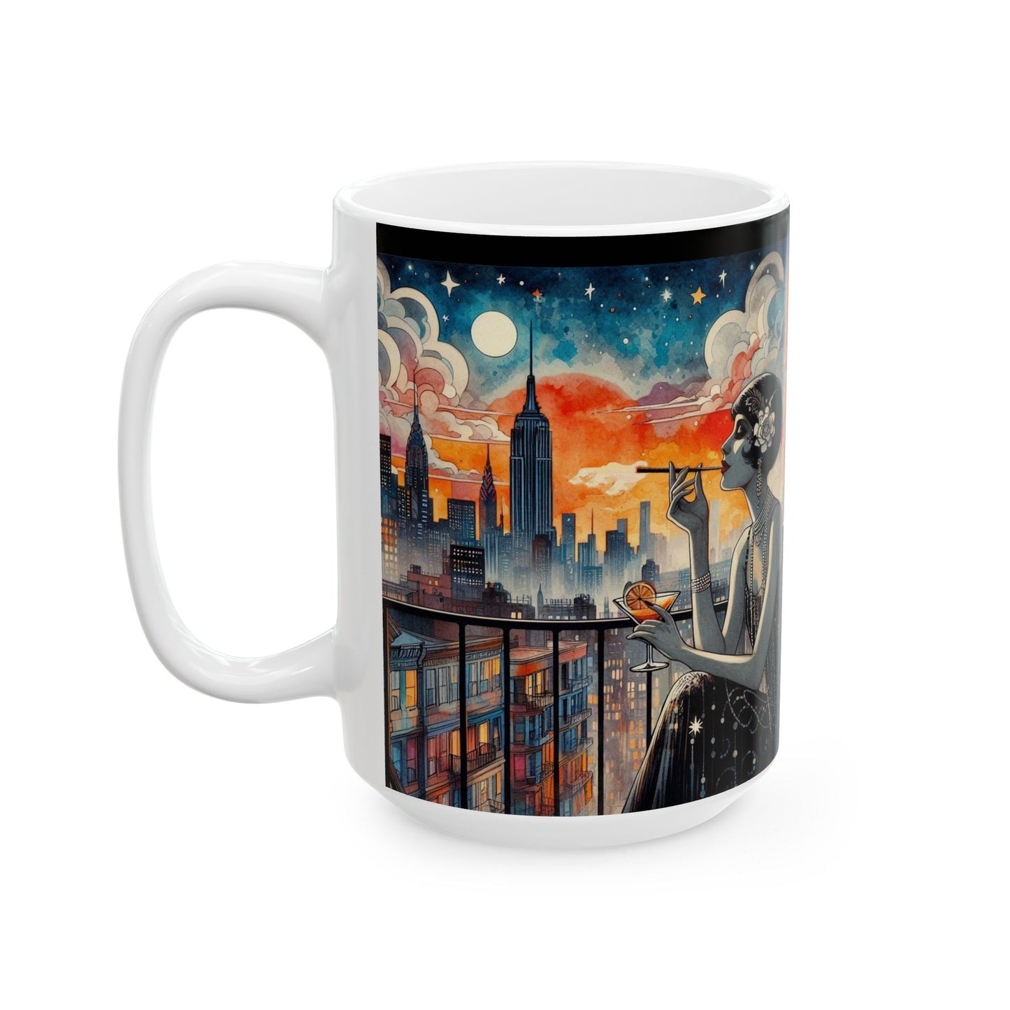 Fire Escapism Ceramic Mug, (11oz, 15oz)