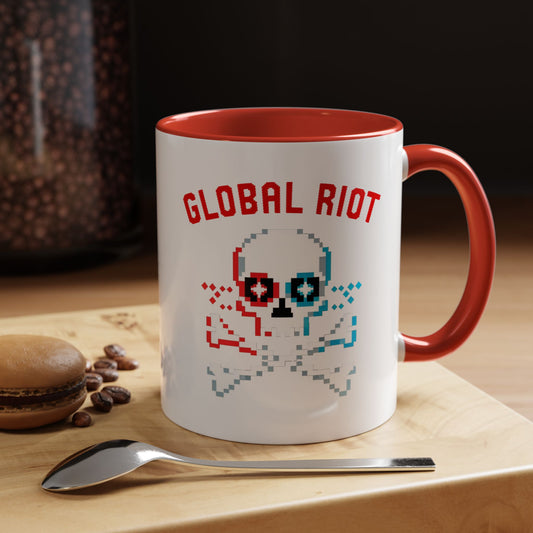 Taza de café con acento de Global Riot (325 ml y 433 ml) 