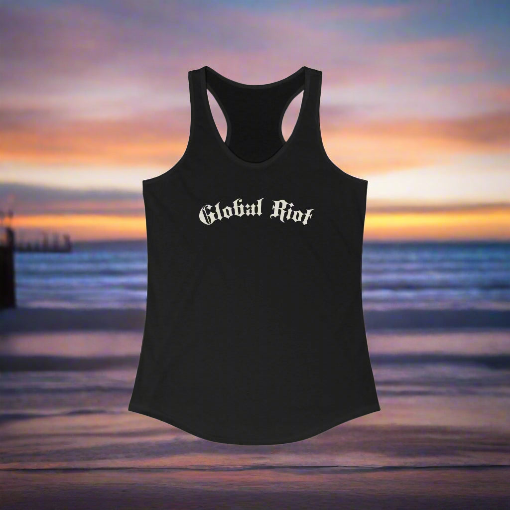 Camiseta sin mangas con espalda deportiva para mujer de Global Riot