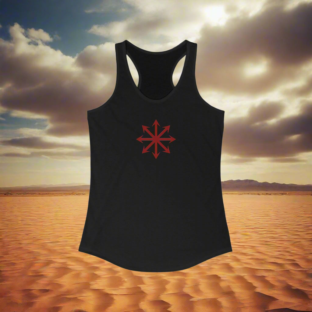 Chaos Symbol Women's Racerback Tank Top