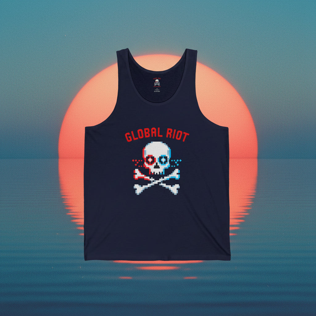 Global Riot Skull Unisex Tank Top