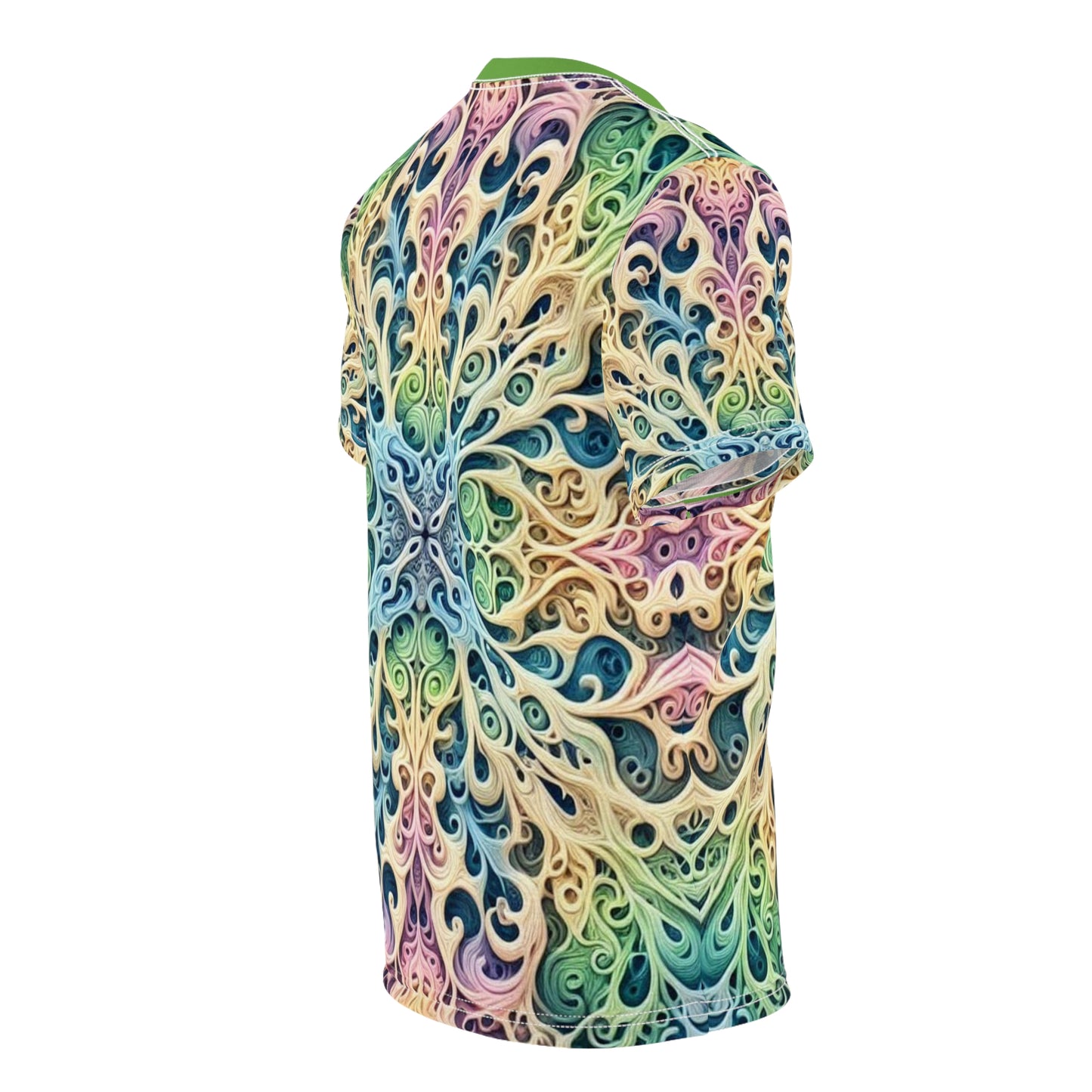 Psychedelic Pastel Elf Unisex Cut & Sew Tee (AOP)