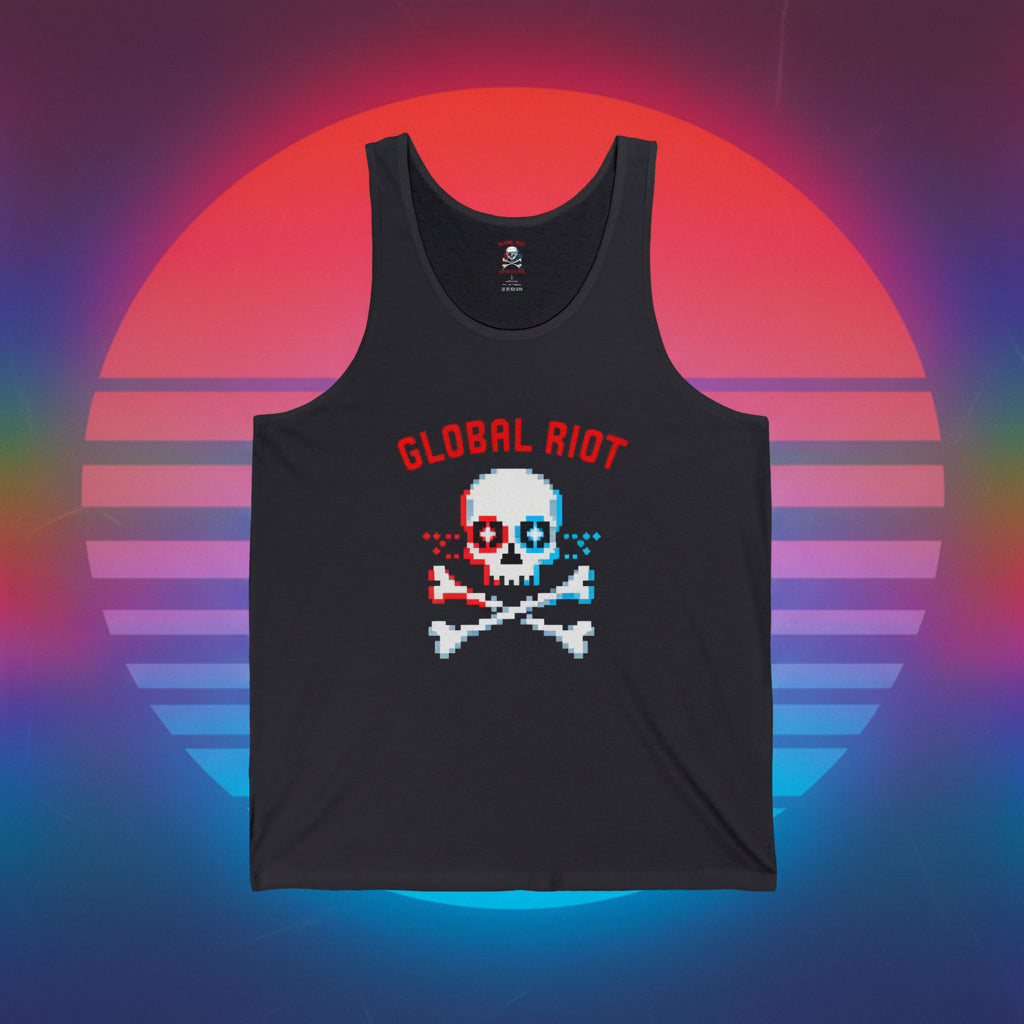 Global Riot Skull Unisex Tank Top