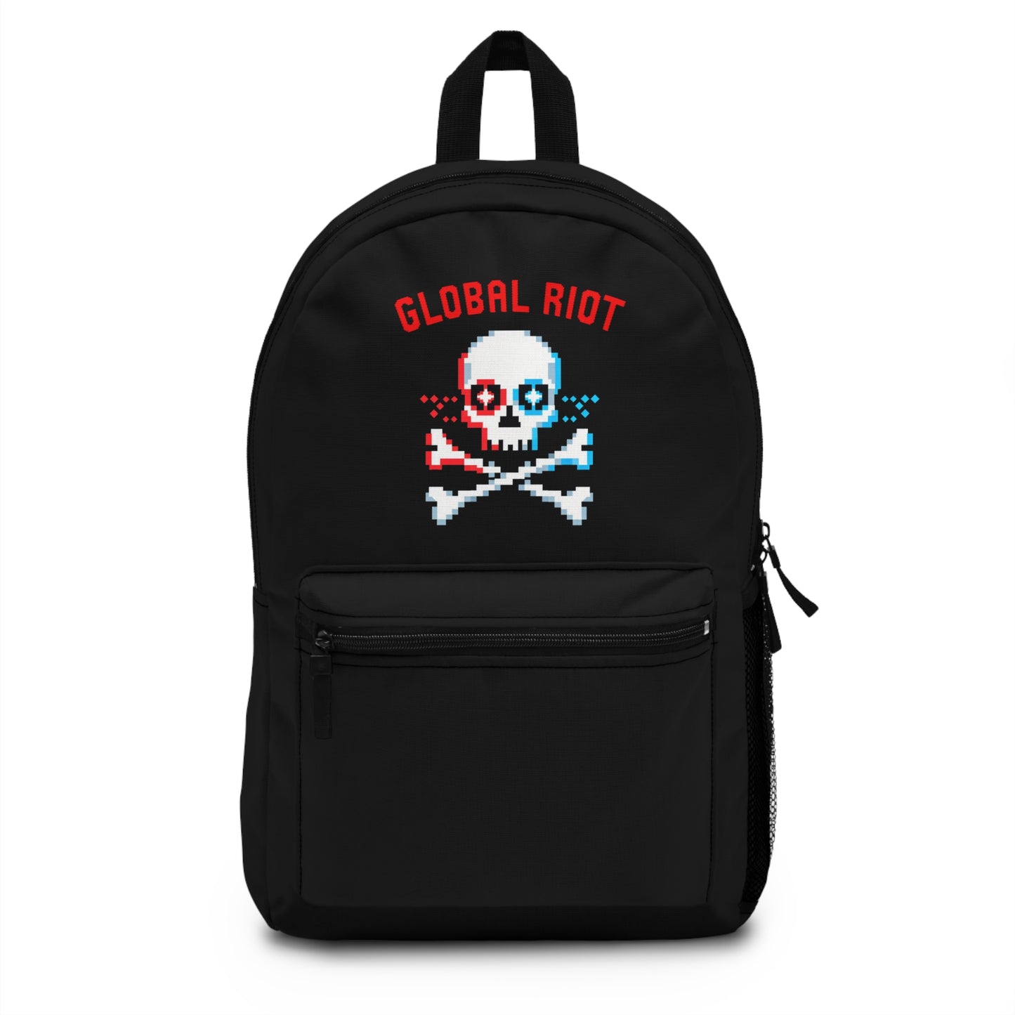 Global Riot Pixel Skull Backpack